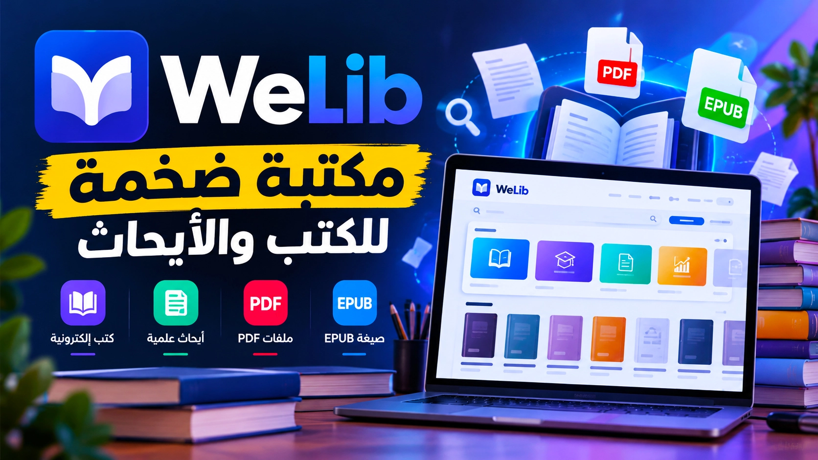 أفضل مكتبة ضخمة للكتب والأبحاث العلمية على الإنترنت